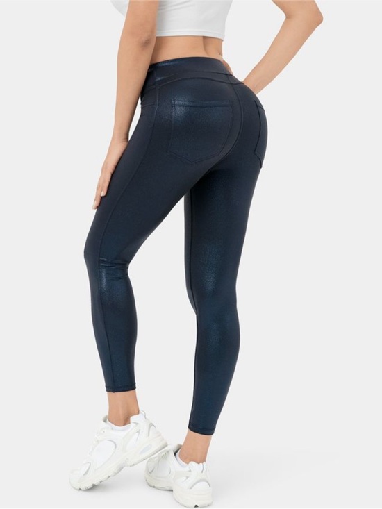 HALARA Pants - SoftlyZero™ Faux Leather High Waisted Pocket Work Leggings